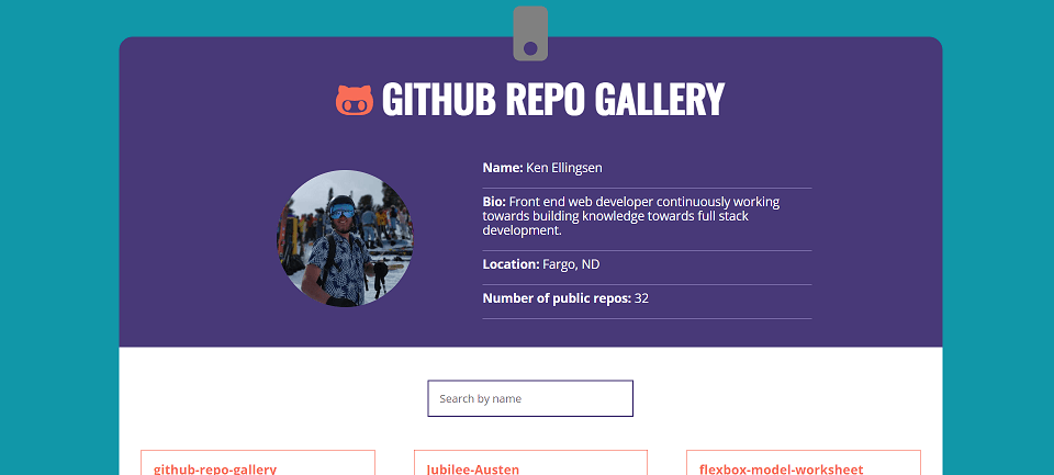 Github Repo Gallery screenshot